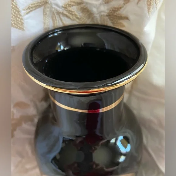 2 Ceramic Vases Between8-10”Used Condition w/24kt Art/Chokin-Beautiful/Different - Picture 14 of 16